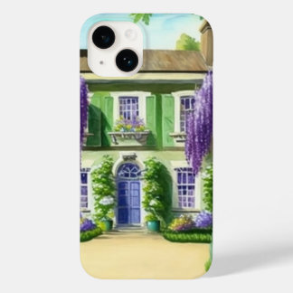 Coque Pour iPhone 14 Aquarelle peinture Bridgerton Wisteria Floral