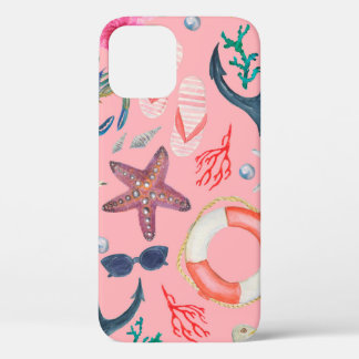 Case-Mate iPhone Case Aquarelle peinture motif transparent avec ancre,