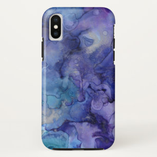 Case-Mate iPhone Case Aquarelle pourpre et bleue
