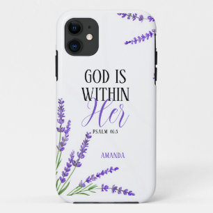 Case-Mate iPhone Case Aquarelle Purple Lavender Fleurs Jolie Foi
