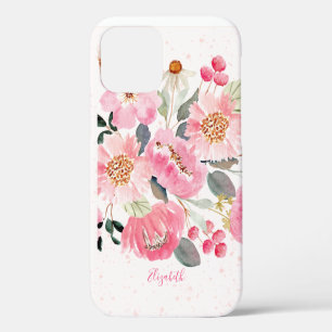 Case-Mate iPhone Case Aquarelle rose Fleurs de Jardin