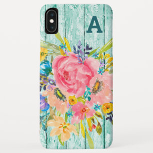 Case-Mate iPhone Case Aquarelle Rose Floral Spray avec initial