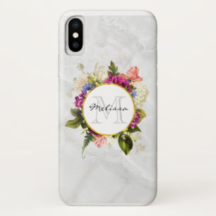 Case-Mate iPhone Case Aquarelle rose moderne Bouquet floral Monogramme