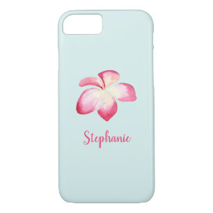 Etui iPhone Case-Mate Aquarelle rose tropicale Plumeria