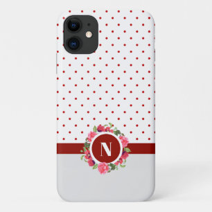 Case-Mate iPhone Case Aquarelle Roses roses Rouges Poppies Rouges Monogr