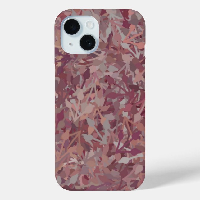 Coques Case-Mate iPhone Aquarelle rouge Brown gris de luxe Art Abstrait (Verso)