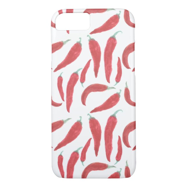 Coques Case-Mate iPhone aquarelle rouge chaud (Dos)