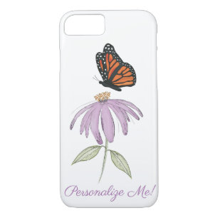 Case-Mate iPhone Case Aquarelle stylée Simple Papillon Floral Violet