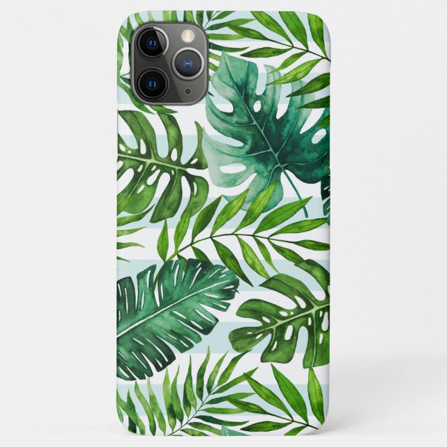 Coques Case-Mate iPhone Aquarelle stylish Tropical Green Botanique (Dos)