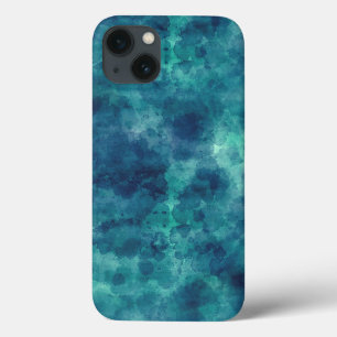 Case-Mate iPhone Case Aquarelle Turquoise bleue Abstraction