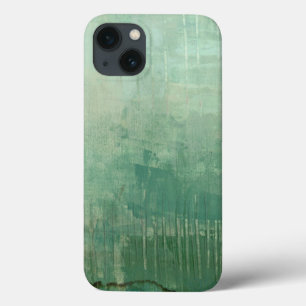 iPhone 13 Case Aquarelle verte contemporaine