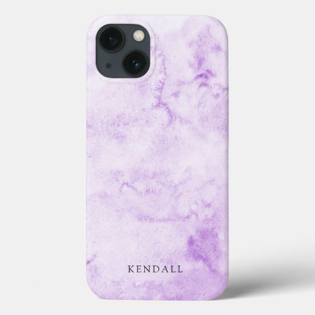 Coques Case-Mate iPhone Aquarelle violette élégant (Verso)