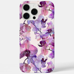 Coques iPhone 16 Pro Max Aquarelle violette orchidée