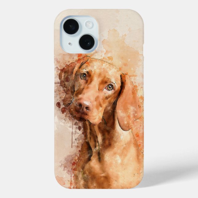 Coques Case-Mate iPhone Aquarelle Vizsla (Verso)