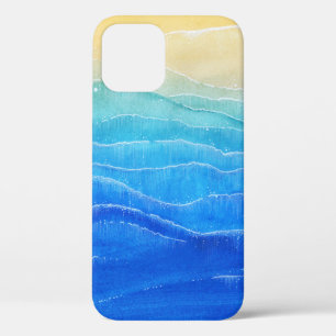Case-Mate iPhone Case Aquarelle vue mer et plage.