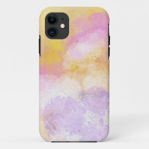 Coque Case-Mate Pour iPhone Aquarelles abstraites - arrière - plan orange