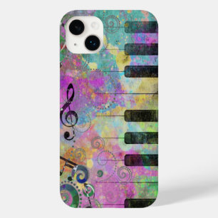 Coque Pour iPhone 14 Plus Aquarelles cool Plaques Piano coloré