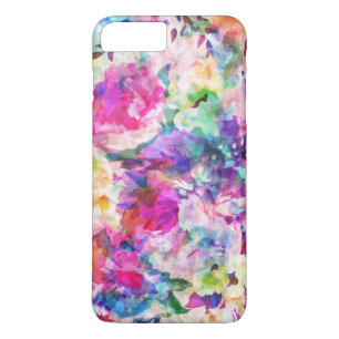 Coques Pour iPhone Aquarelles Fleurs colorées Collage