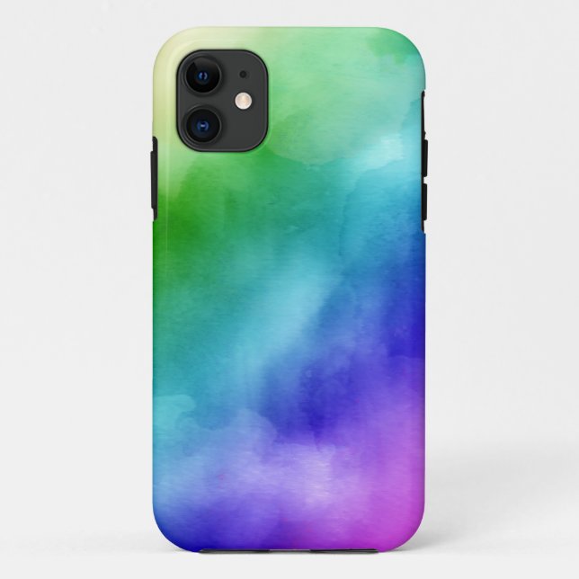 Coques Case-Mate iPhone Aquarelles Rainbow (Dos)