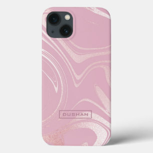 Case-Mate iPhone Case Aquarelles roses tourbillonnant arrière - plan