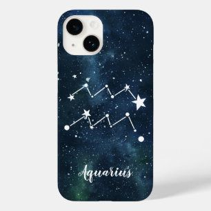 Coque Pour iPhone 14 Aquarius   Constellation astrologique des signes z