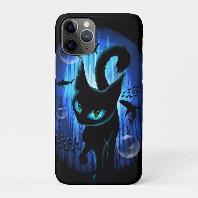 Coques Case-Mate iPhone Aquaticat - Chat surréaliste en Imaginaire profond (Dos)