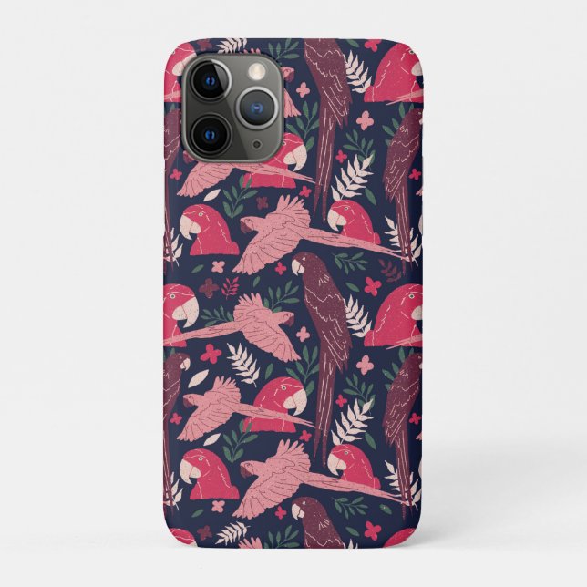 Coques Case-Mate iPhone Ara Parrot Tropical Leaf Motif Dessin (Dos)
