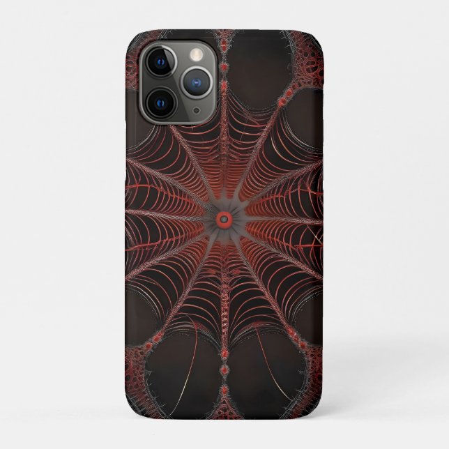 Coques Case-Mate iPhone Araignée de Redback Fractal Art, (Dos)