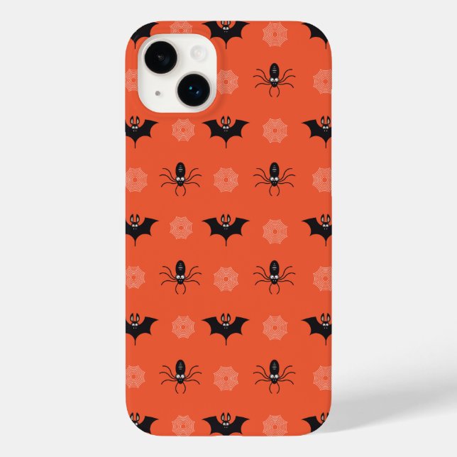 Coques Case-Mate iPhone Araignée d'Halloween, chauve-souris et motif de co (Verso)