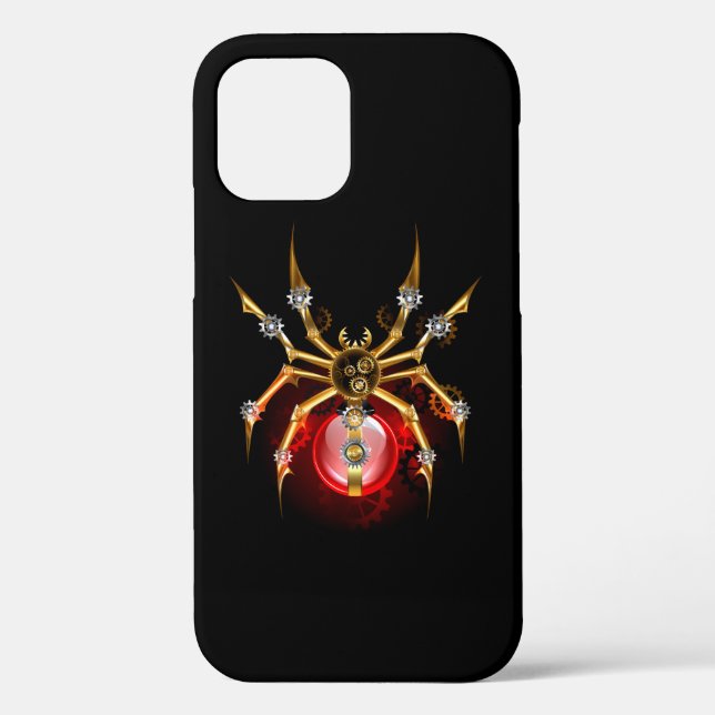 Coques Case-Mate iPhone Araignée en vapeur noire (Verso)