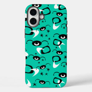 Coques iPhone 16 Plus Araignées atomiques rétro