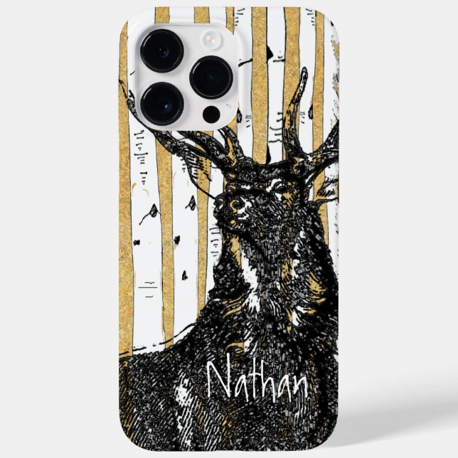 Coques Case-Mate iPhone Arbre à bouleau de cerfs/cerfs Personnalisez l'iph (Verso)
