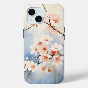 Coque Pour iPhone 15 Arbre à fleurs du printemps
