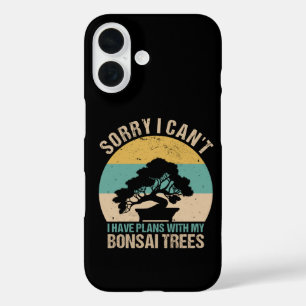 Coque Pour iPhone 16 Arbre Bonsaï - Amoureux des Plantes Intérieures de