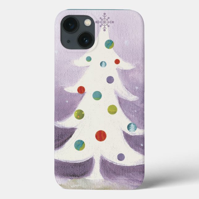 Coques Case-Mate iPhone Arbre de Noël blanc (Verso)
