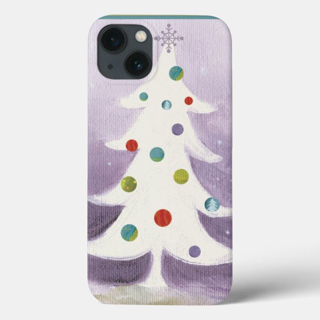 Coques Case-Mate iPhone Arbre de Noël blanc (Verso)