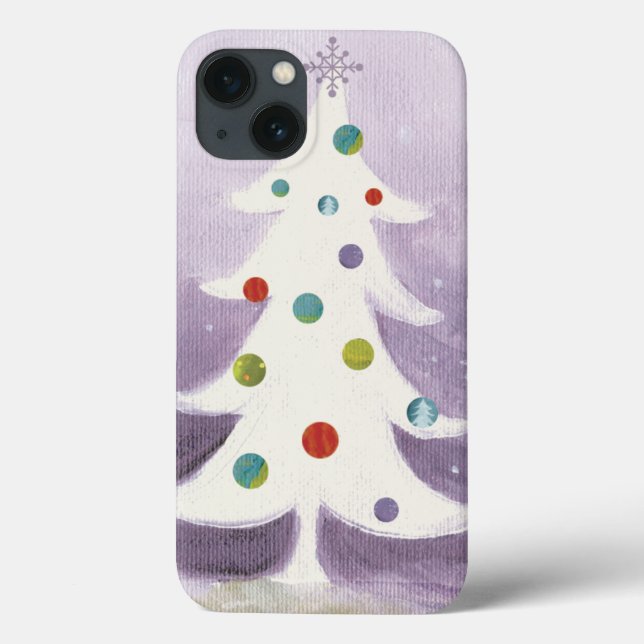 Coques Case-Mate iPhone Arbre de Noël blanc (Verso)