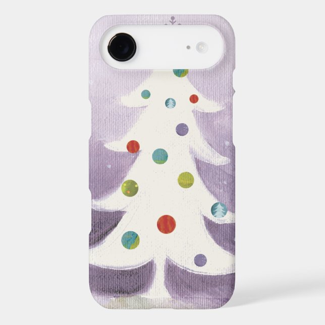 Coques Case-Mate iPhone Arbre de Noël blanc (Verso)
