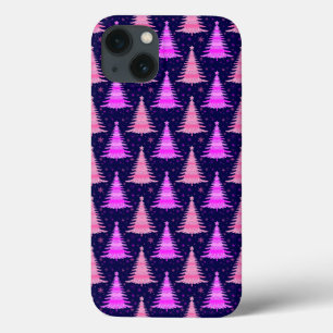 Case-Mate iPhone Case Arbre de Noël bleu rose Motif Design