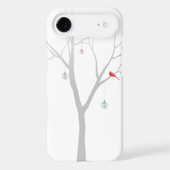 Coques Case-Mate iPhone Arbre de Noël clairsemé (Verso)