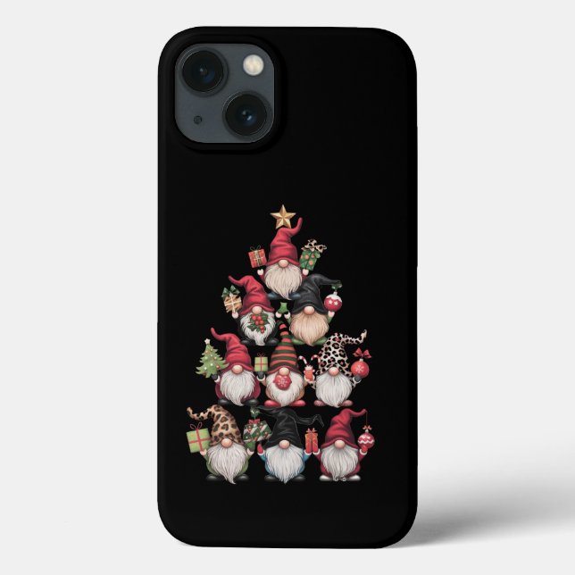 Coques Case-Mate iPhone Arbre de Noël des lutins drôle de vacances de Noël (Verso)