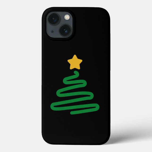 Coques Case-Mate iPhone Arbre de Noël drôle (Verso)