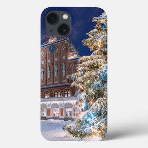 Case-Mate iPhone Case Arbre de Noël et Maison des Noirs à Riga