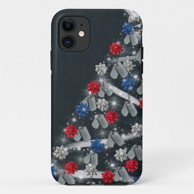 Coques Case-Mate iPhone arbre de Noël militaire (Dos)