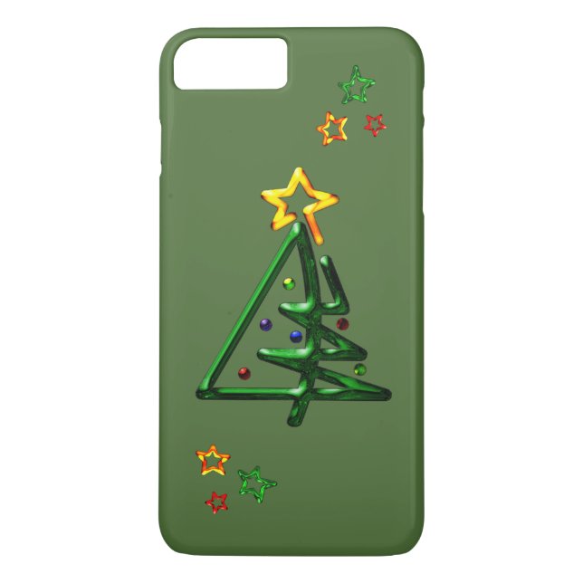 Coques Case-Mate iPhone Arbre de Noël tubulaire de chrome (Dos)