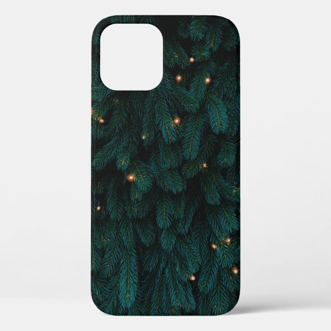 COQUES Case-Mate iPhone ARBRE DE NOËL VERT AVEC LUMIÈRE (Verso)