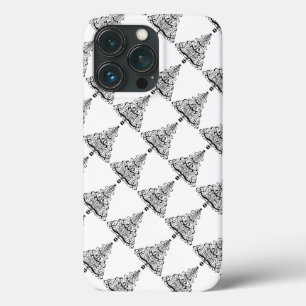iPhone 13 Pro Case Arbre de Noël vintage ornemental à volutes victori