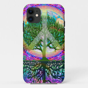 Coque iPhone 11 Arbre de paix de la vie