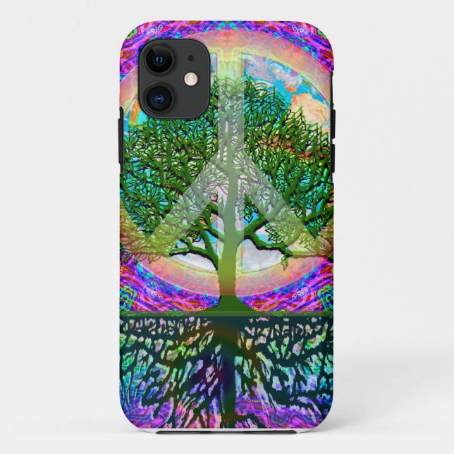 Coques Case-Mate iPhone Arbre de paix de la vie (Dos)