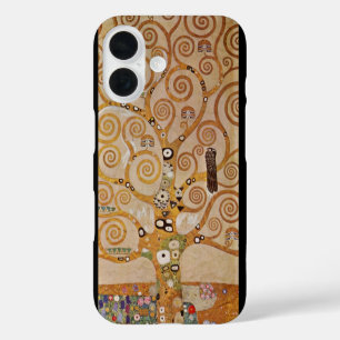 Coques iPhone 16 Arbre de vie de Gustav Klimt, Art Nouveau stylisé